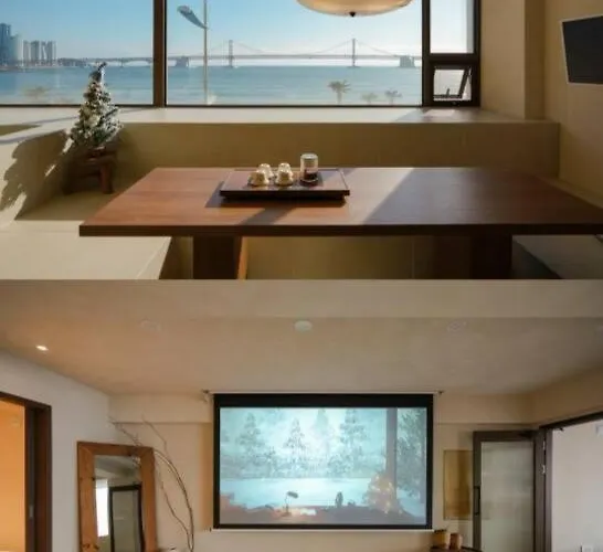 Gwangan Bridge View Beachfront 3br 1min To Beach, Goznuk Apartamento